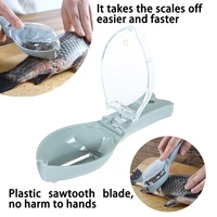 all plastic fish scales remover cleaner skinner scaler with cap fast cleaning fish skin descaler plastic kitchen fish tools