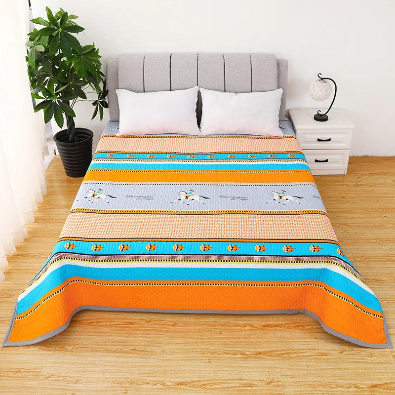 

New On Product1pc 100%Polyester Printed Fitted Sheet Mattress set Cover Four Corners With Elastic Band Bed Sheet(no pillowcases)