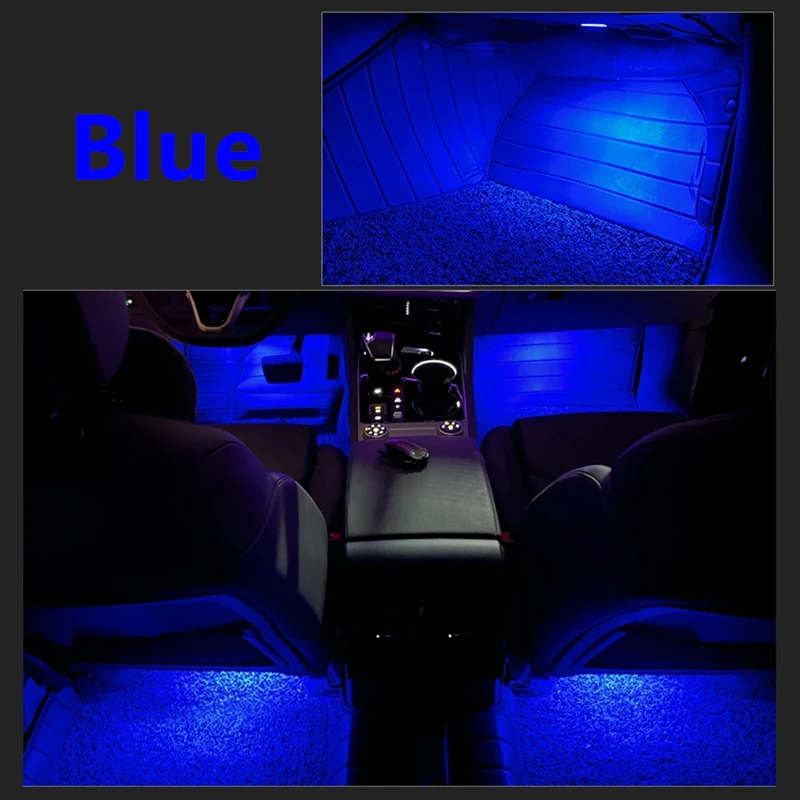 Для VW Arteon 3H 2017 2018 2019 2020 2021 2022 светодиодный Автомобильная атмосферная лампа Footwell