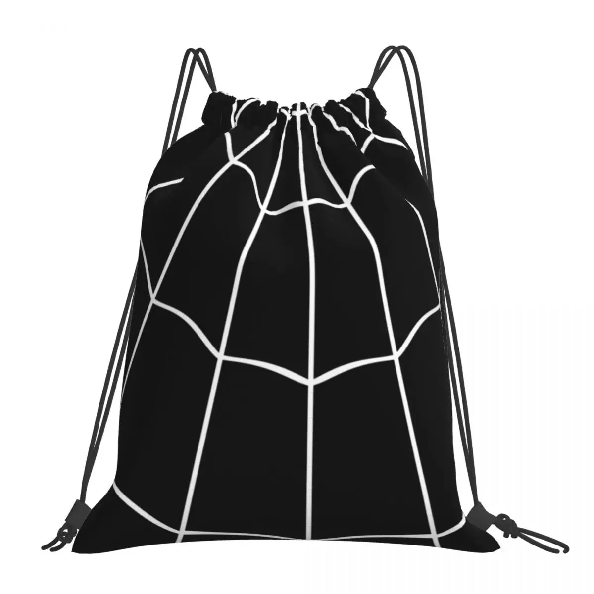 

Черный рюкзак Spider Web, многофункциональные портативные сумки на шнурке, спортивная сумка с карманами на шнурке, сумки для книг для мужчин и женщин