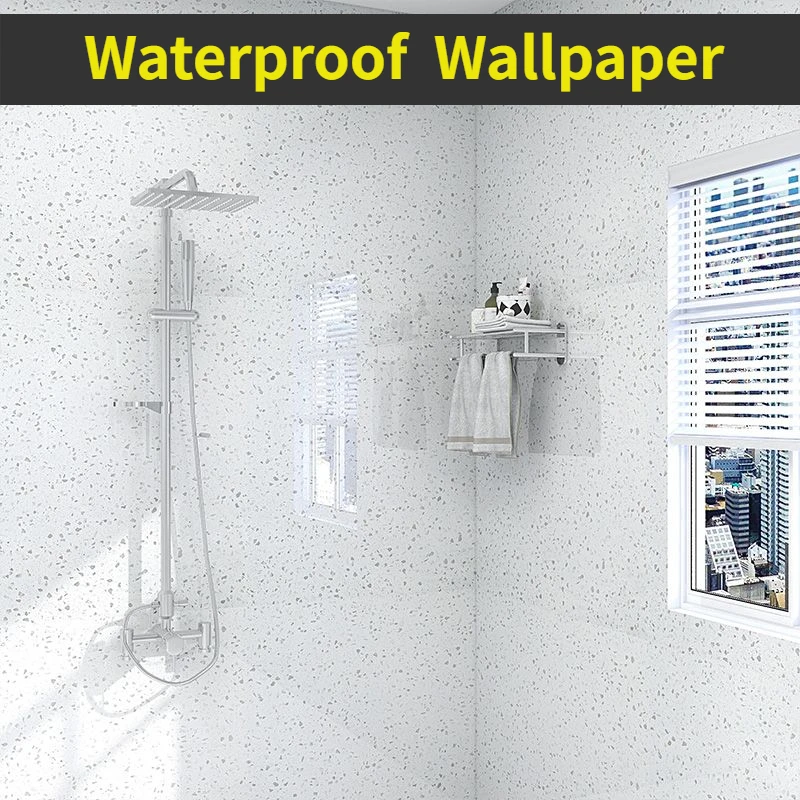 

Bathroom Self-adhesive Wallpaper Waterproof Wall Stickers Toilet Wallpaper Moisture-proof Formaldehyde-free Extra Thick Sticker