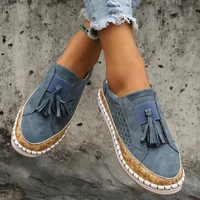 new ladies casual shoes summer new breathable shoes low heel platform shoes 2022 outdoor lightweight casual walking shoes