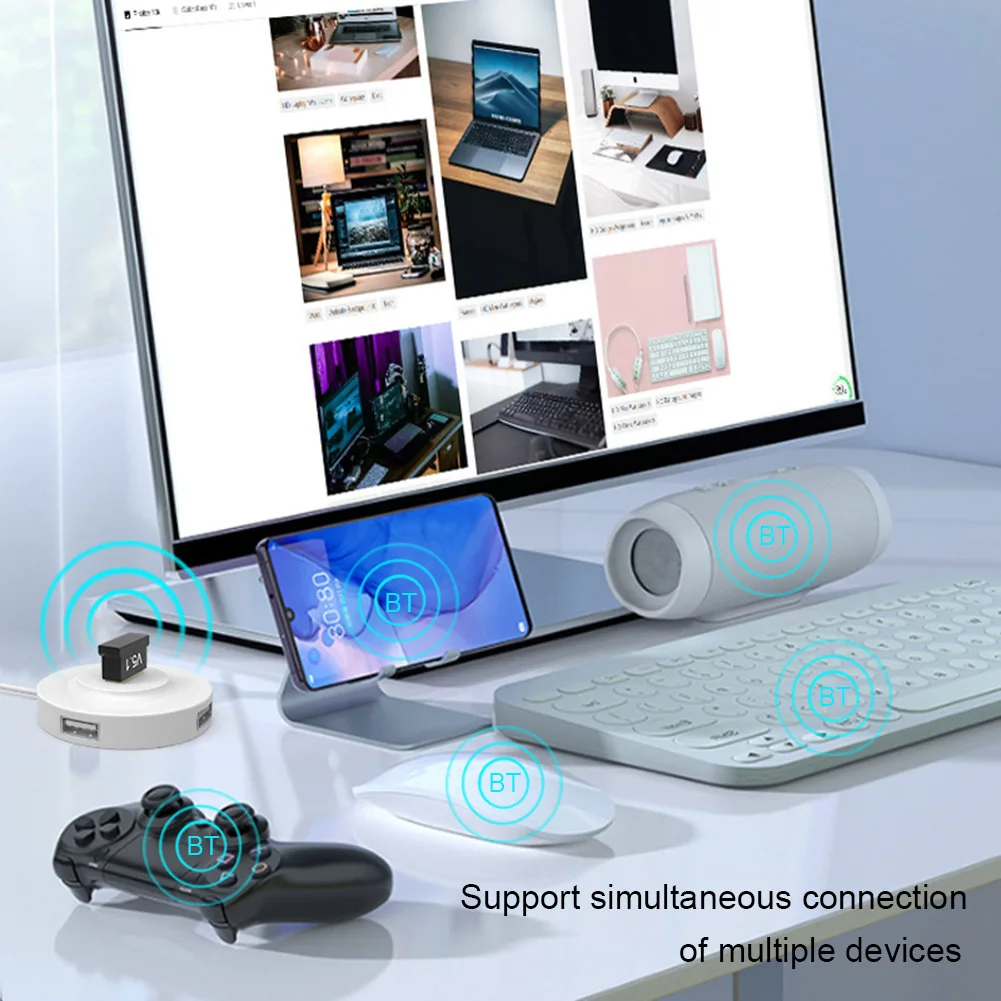 Новый адаптер Bluetooth 5 1 V5.1 для ПК ноутбука беспроводной динамик аудио приемник USB