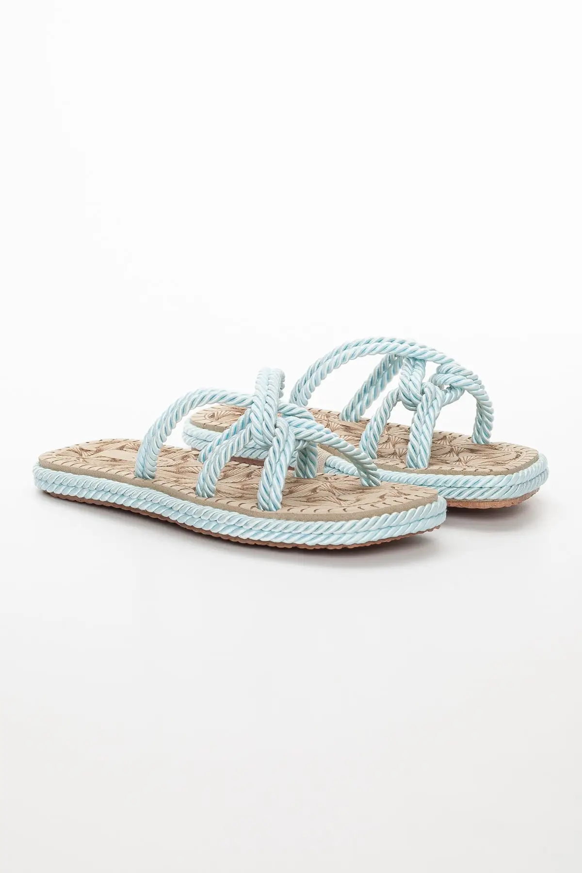 

Women's Braided Rope Sandals Straw Knitting Traditional Handmade Casual Style Fashion Non-Slip Beach Summer Slippers Sandals