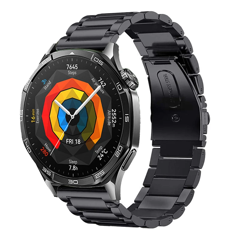 Ремешок из нержавеющей стали для HUAWEI WATCH GT 5 4 3 2 46 мм металлический браслет Huawei Watch
