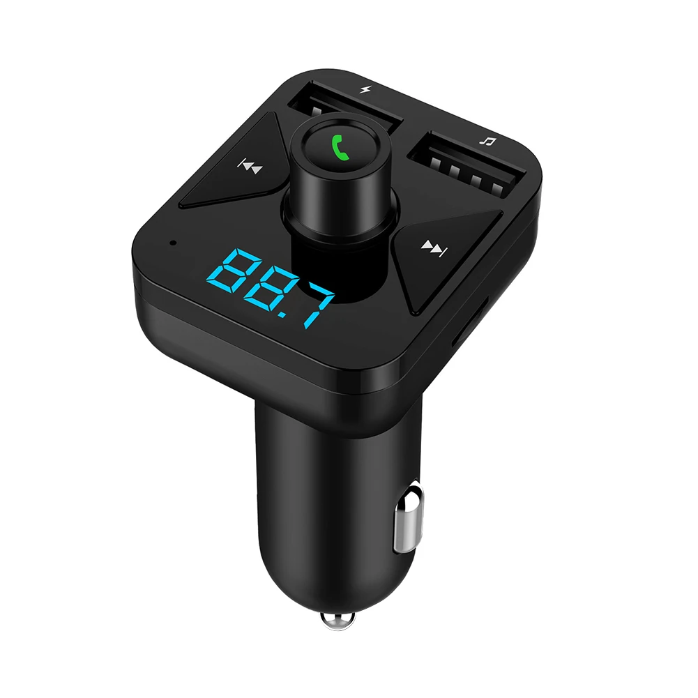 

MP3 Music Player FM Transmitter Bluetooth Wireless Dual USB Output Car Charger