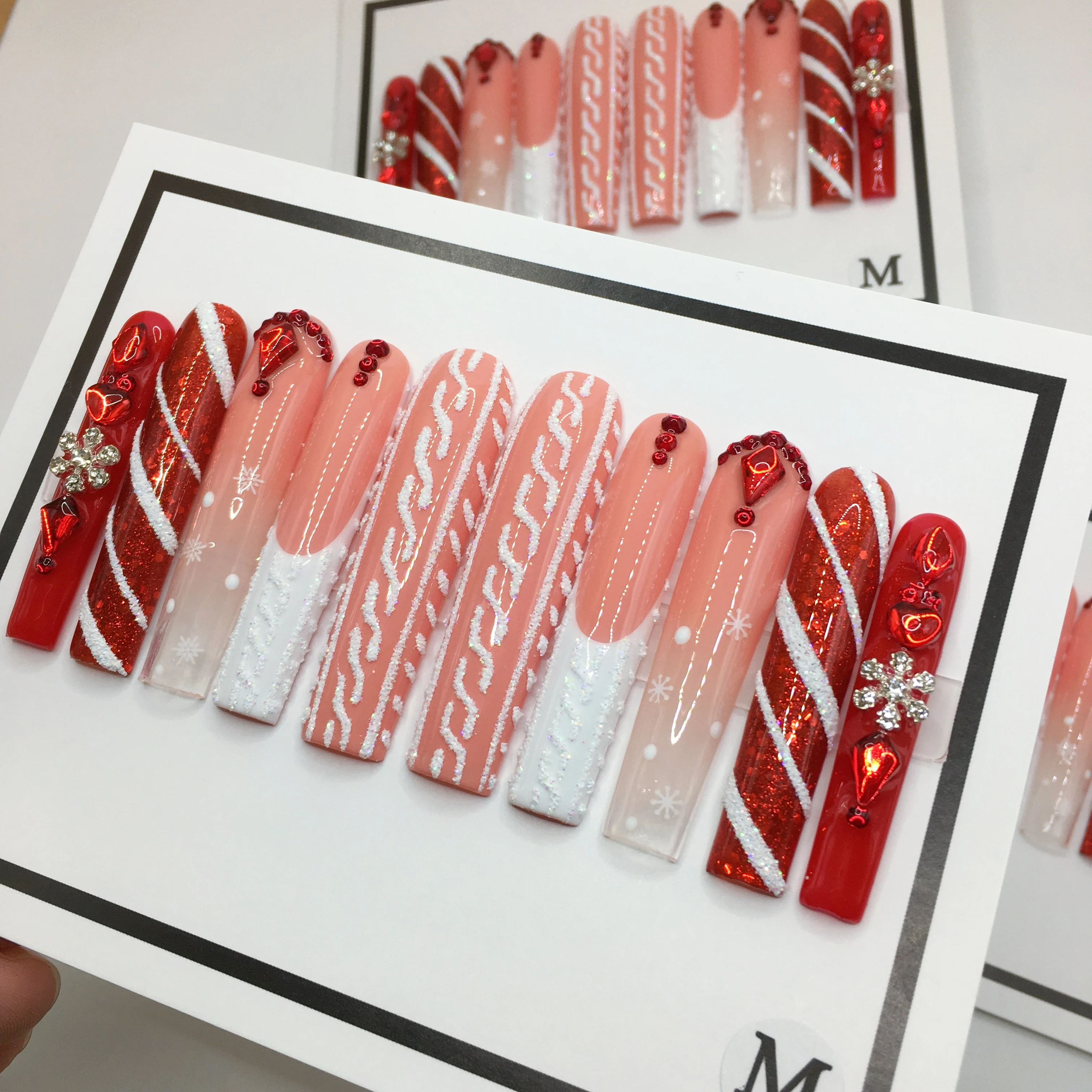 Оптовая продажа роскошный дизайнерский акриловый рождественский пресс ручной