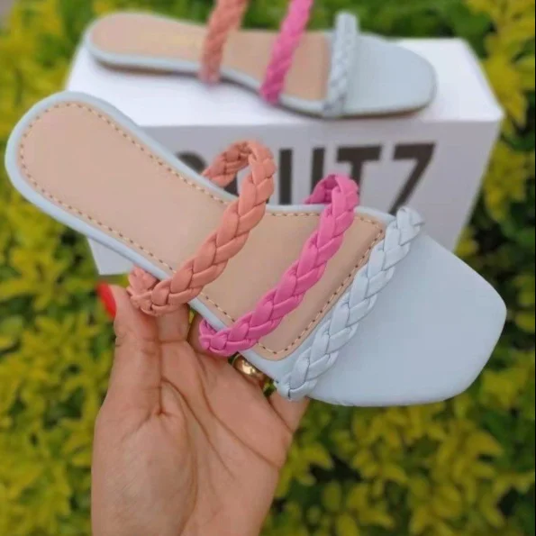 

2022 NEW Women Cute Light Weight Summer Hemp Home Slippers Lady Casual Sweet Summer Beach Comfort Slippers shoes for women