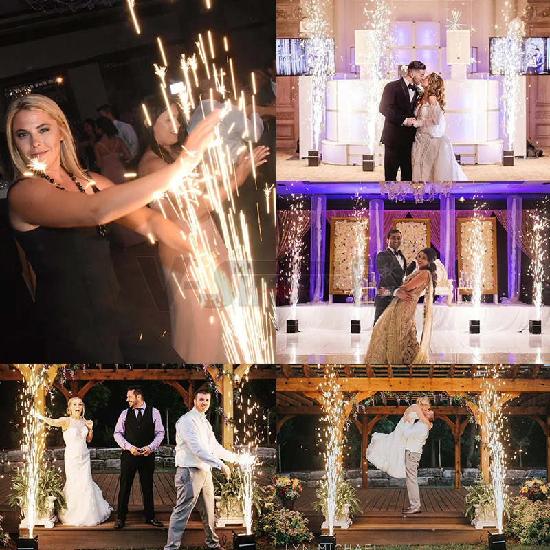 VSHOW CSF650 650 Вт мини-фейерверк DMX512 с управлением 4 шт. фотовспышкой холодный фонтан