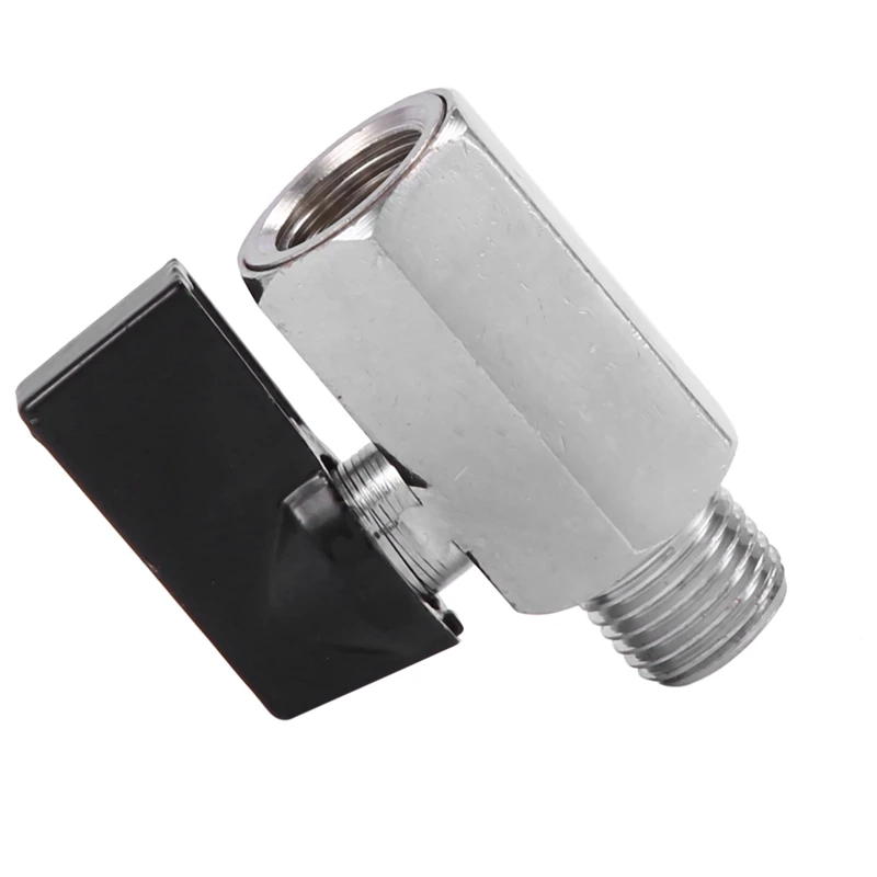 Хромированный латунный 1/4 дюймовый шаровой кран Bsp New5x резьбовой штекер-гнездо