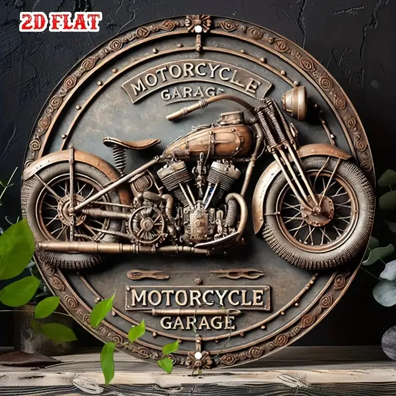 

Винтажная круглая алюминиевая табличка для гаража 7,8x7,8