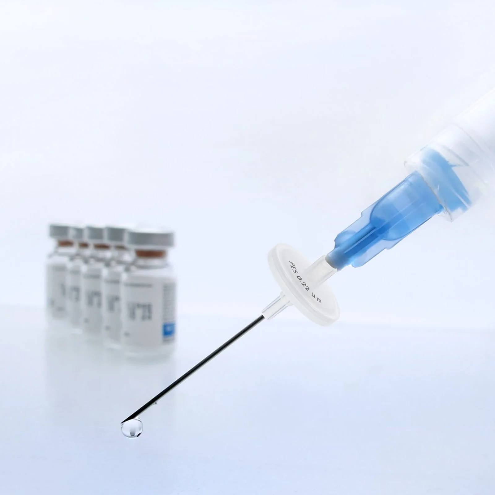 

25 Pcs Filter Premium Microporous Membrane Needles Syringe Filters Plastic Protein Durable
