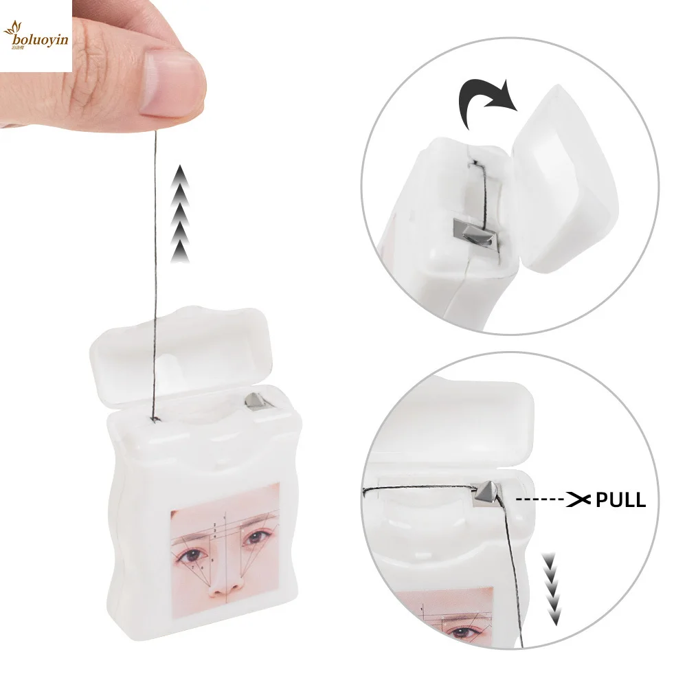 

Newest 2022 Tattoo Thread Eyebrow Marker Thread Tattoo Brows Ruler Auxiliary Line Drawing With Ink Positioning Mapping Line Box