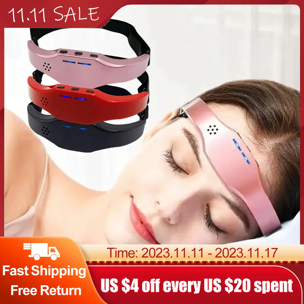 

Electric Head Massager Headache And Migraine Relief Physiotherapy Antiestres Insomnia Relax Therapy Sleep Monitor Health Care