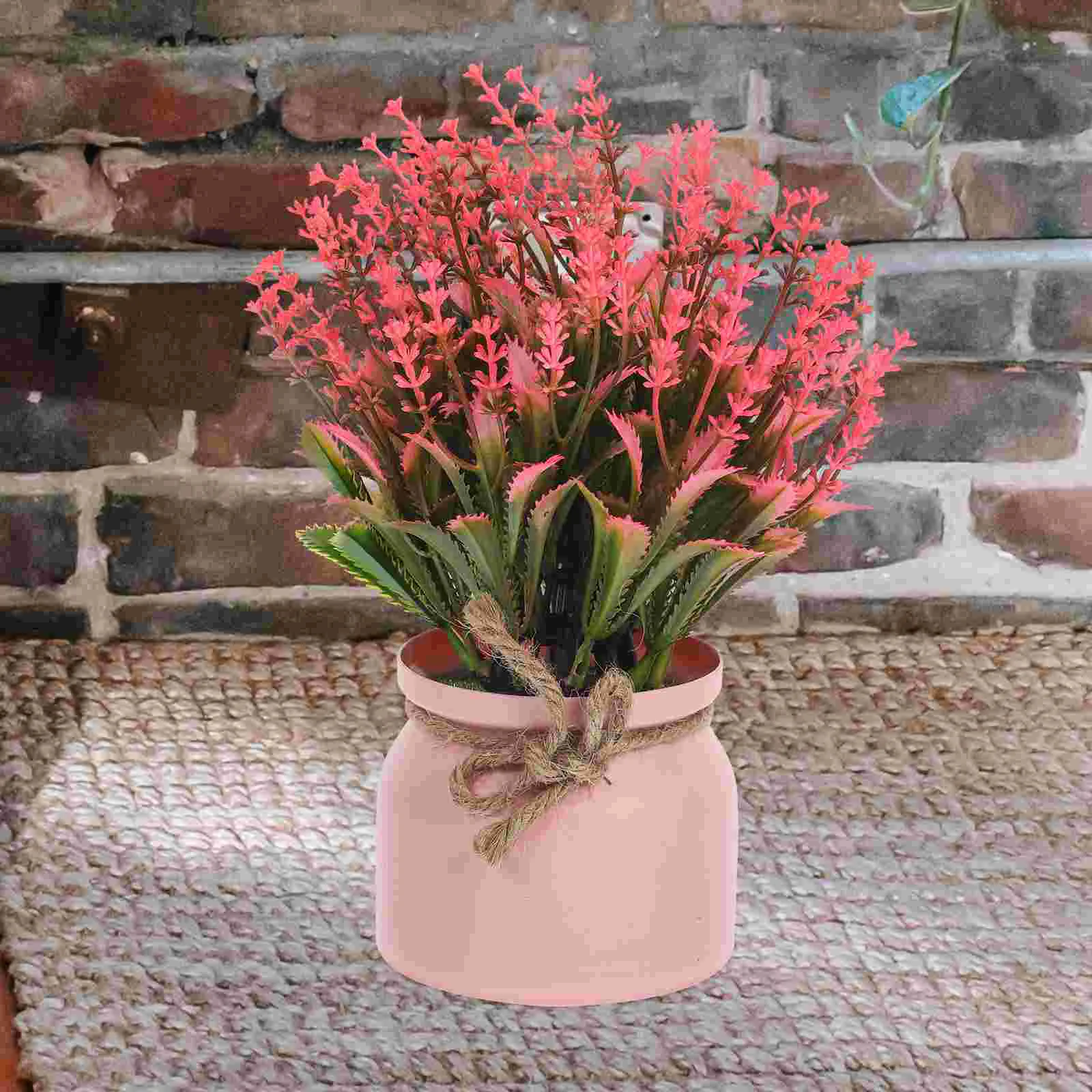 

Fake Bonsai Plants Decor Artificial Indoor Small Potted Flowers for Outdoors Plastic
