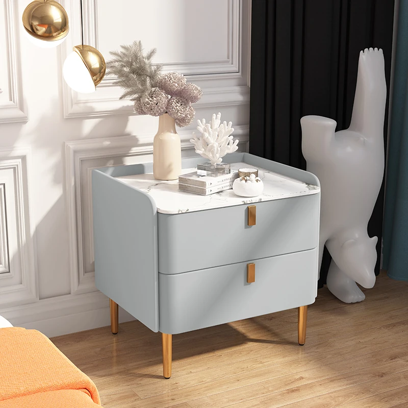

Small Storage Cabinet Bedside Table Nightstand Nordic Bedside Table Nightstand Wooden Mesita De Noche Luxury Furniture WK50NT