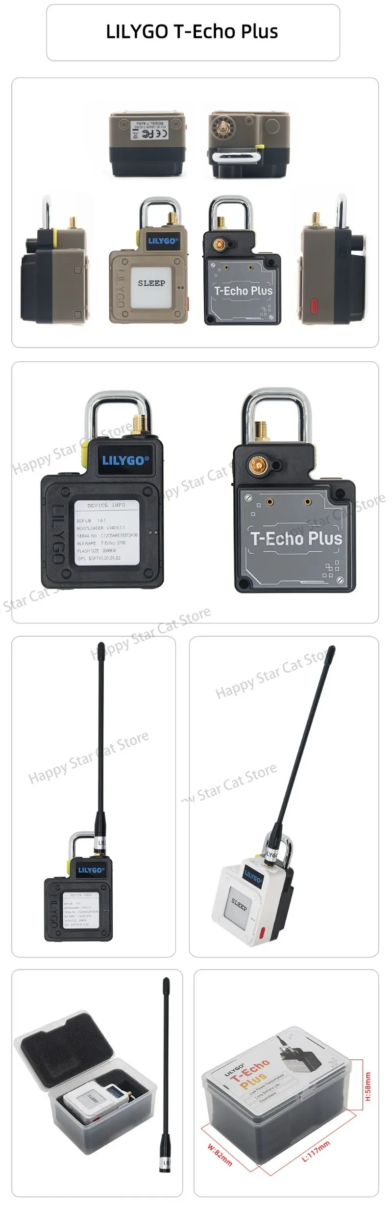 Фото ЛИЛИГО ®   T-Echo Plus NRF52840 SX1262 LoRa L76K/GPS E-paper №4