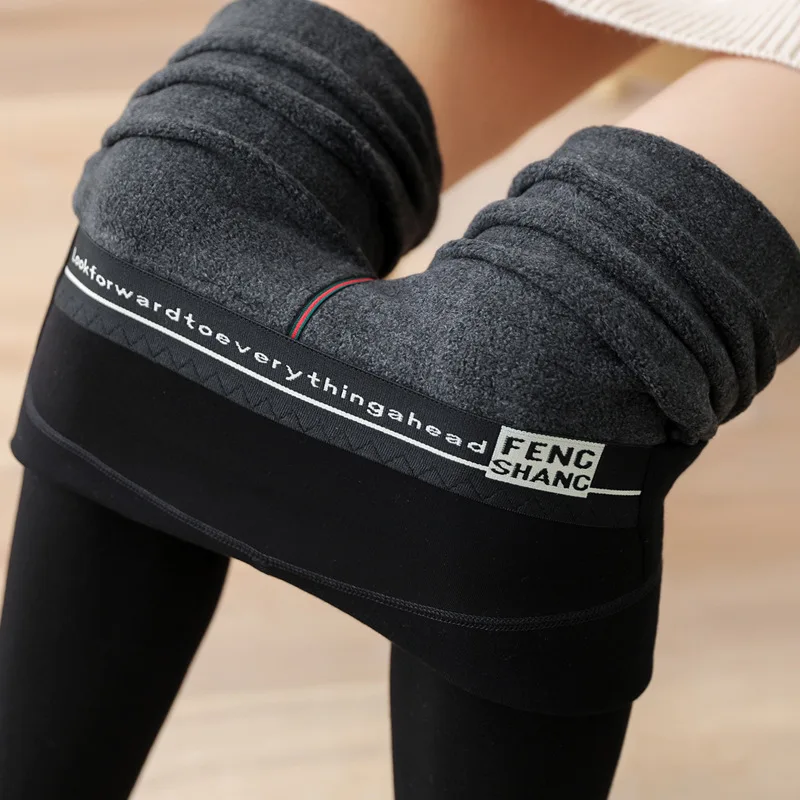 

Теплые брюки с высокой талией для женщин 2022 черные облегающие зимние теплые плотные леггинсы с защитой от холода