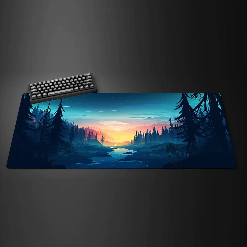 White Black Mouse Pad XXL Gaming Computer Mausepad Big Art Deskmat Playmat Laptop Office Accessories Carpet Non-Slip Mat 800x400