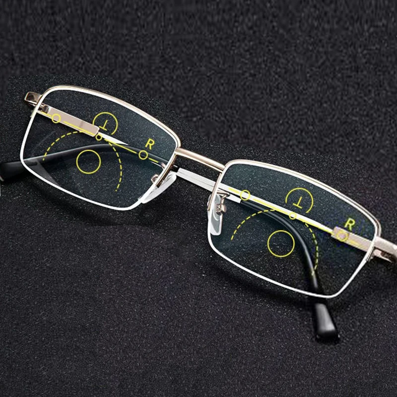 Прогрессивные Мультифокальные Очки Для Чтения Компьютерное Видение Ретро-стиль