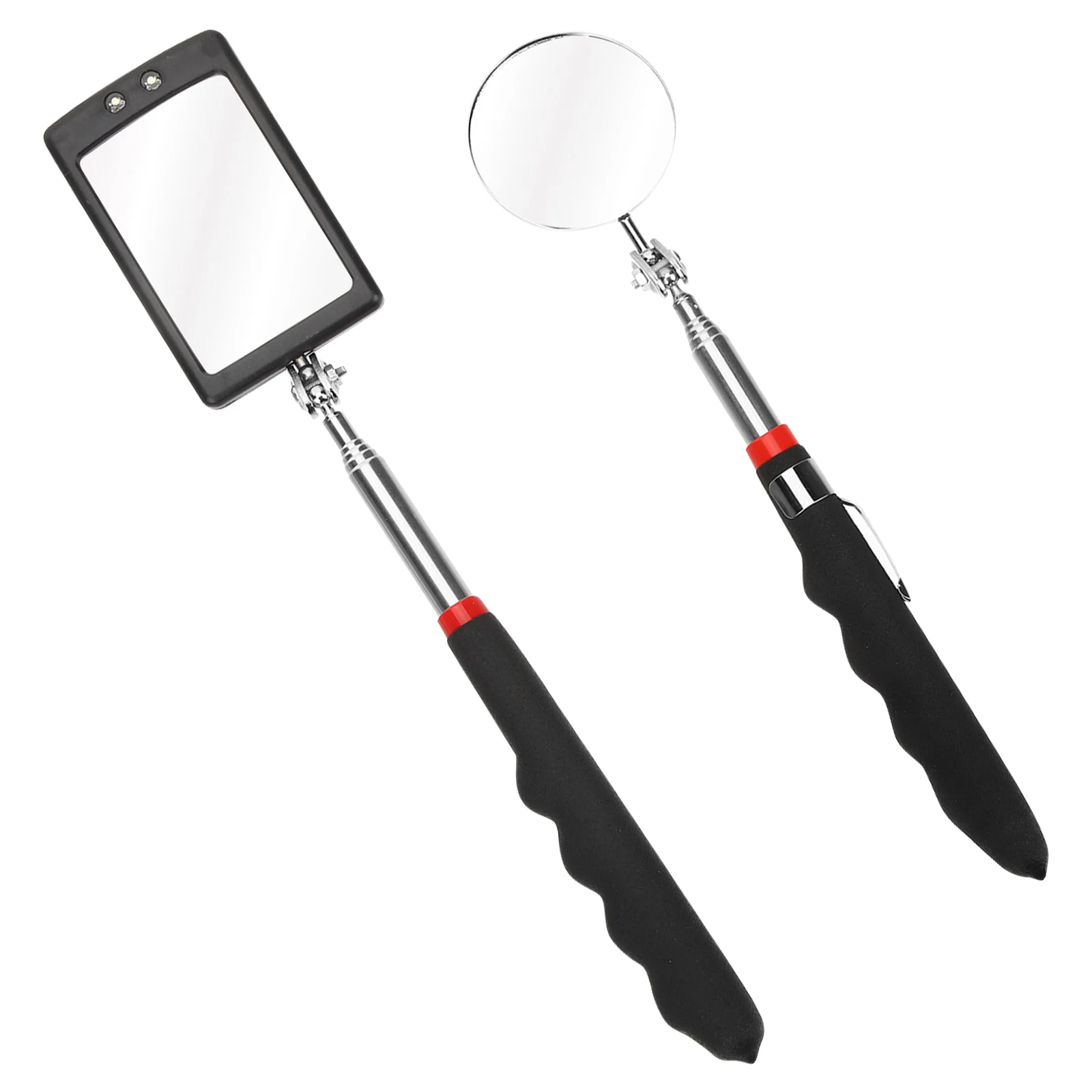 

Mirror Inspection Telescoping Telescopic Pick Up Stick Flexible Extending Rod Adjustable Tool Mechanic Led Lighted Claws Grabber