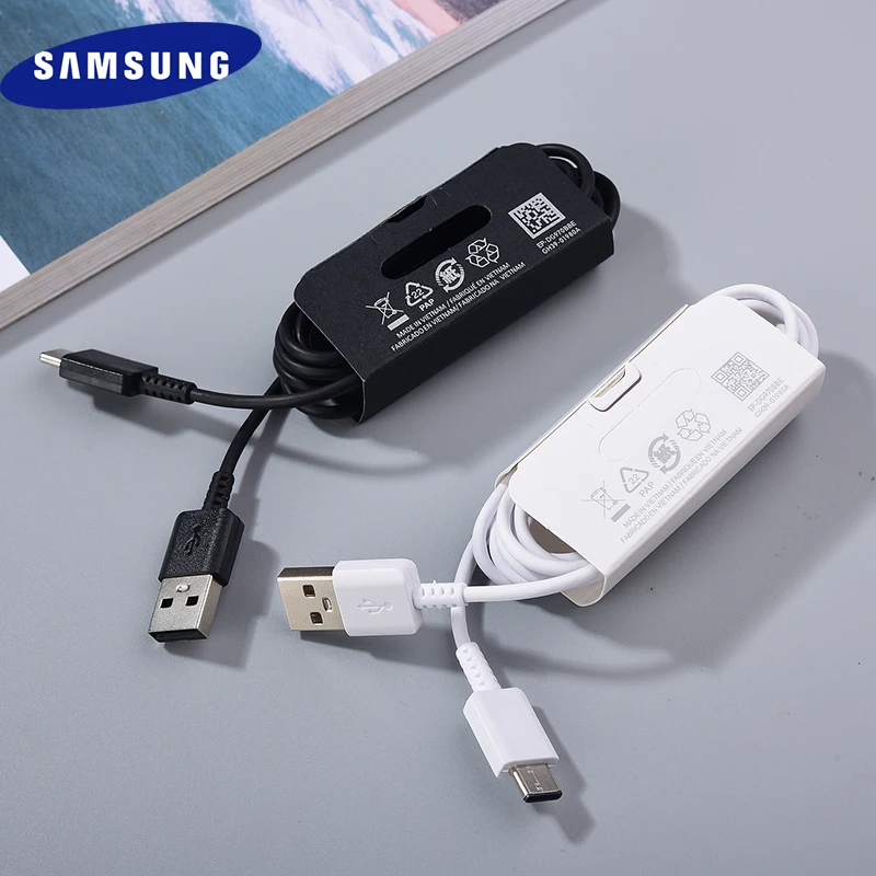 Оригинальный кабель Samsung S10E A13 A14 A03 A04 USB Type C 1/1, 5/2 м, шнур для быстрой зарядки и передачи данных для Galaxy M10 M20 M30 M40 A20 A30 A40