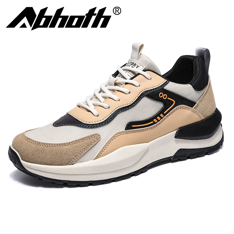 

Abhoth Men's Casual Shoes Fashion Simple Light Comfortable Sneakers Breathable Soft Mesh Lined Sports Shoes Non-slip Male Shoes
