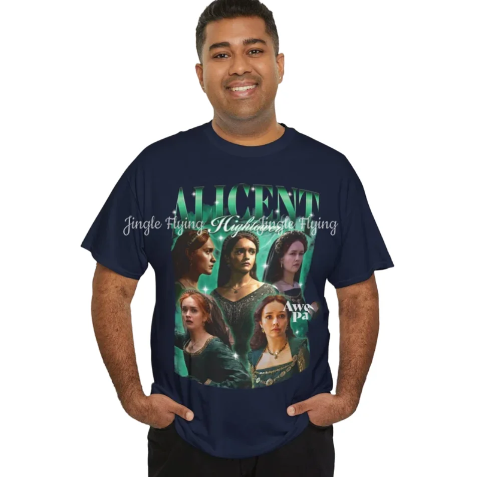 Рубашка House Of The Loong в стиле ретро футболка Alicent Hightower винтажная 90-х годов реп