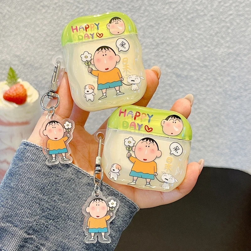 Чехол для наушников с рисунком аниме Shin-chan Boochan, подвеска для AirPods Pro 2-го поколения Pro3, чехол для Apple AirPods 1 2 3 4, защитный чехол (art.: 3920d2a2b67e0) - 3920d2a2b67e0