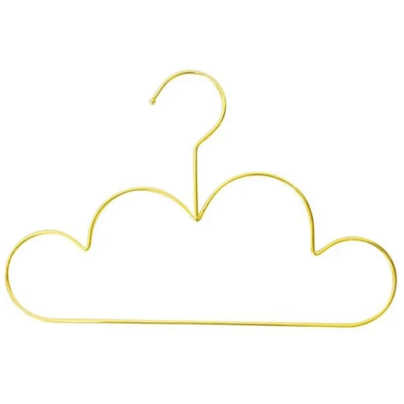 

Hangers Non Slip Metal Toddlers Clothes Hanger Golden Kids Cloud Shape Coat Hanger Clothing Storage Organizer Rack