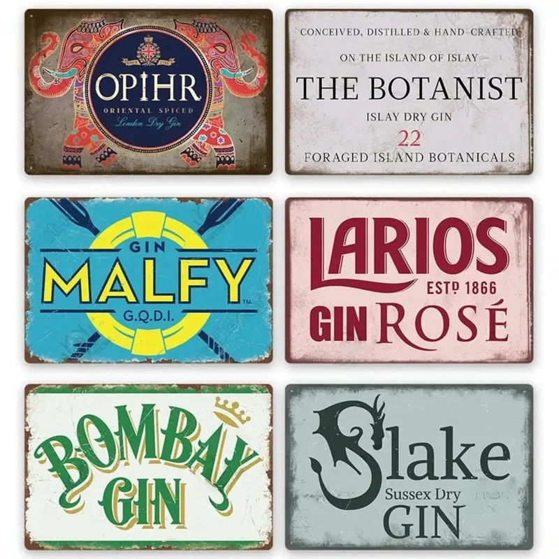 Винтажный Классический металлический винный знак вывеска для сообщения