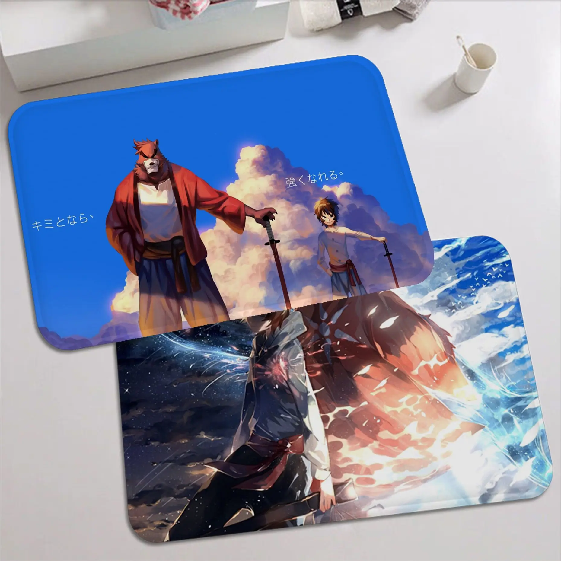 

Anime The Boy and The Beast Bathroom Mat Kids Room Bedroom Decoration Balcony Anti-Slip Doormat Living Room Bedside Area Rugs