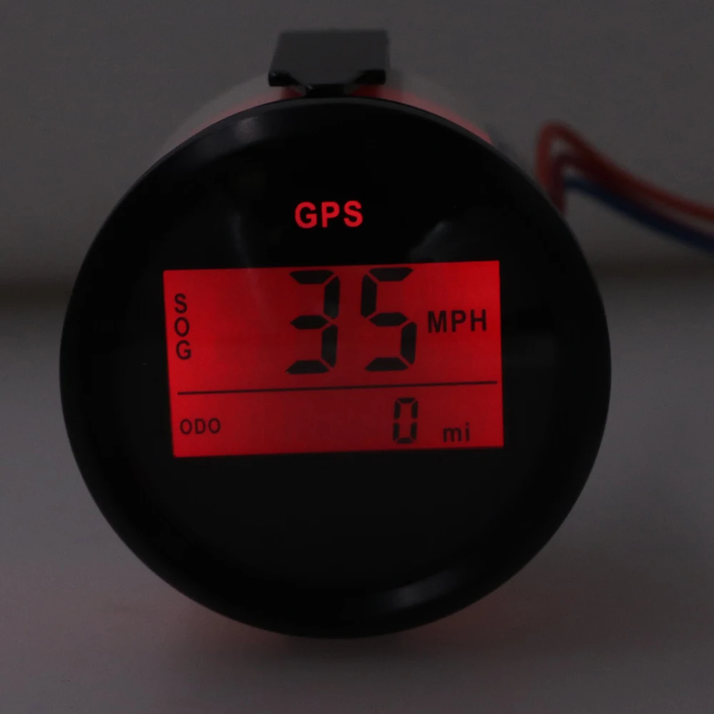 Цифровой измеритель скорости с GPS-датчиком 52 мм 0-999 одометр миль/ч узелки