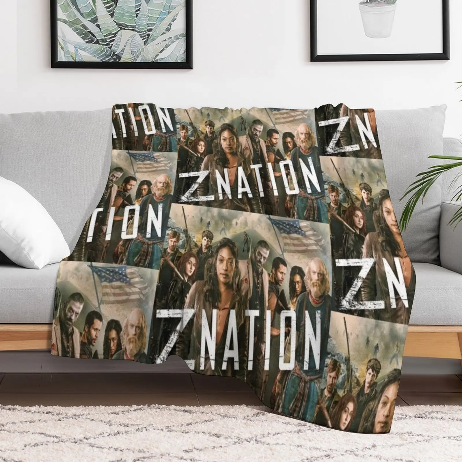 Одеяло Z Nation Fanatic милые клетчатые аниме одеяла