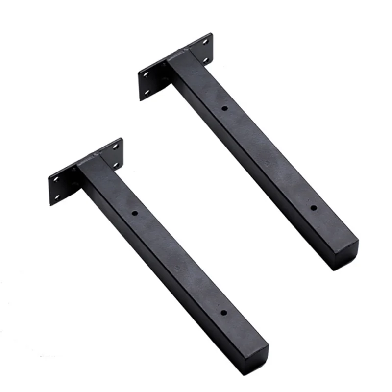 

2pcs Organization Supports Concealed Hardware Industrial Heavy Duty Iron Home Decor Floating Shelf Bracket Storage Wall Mounted