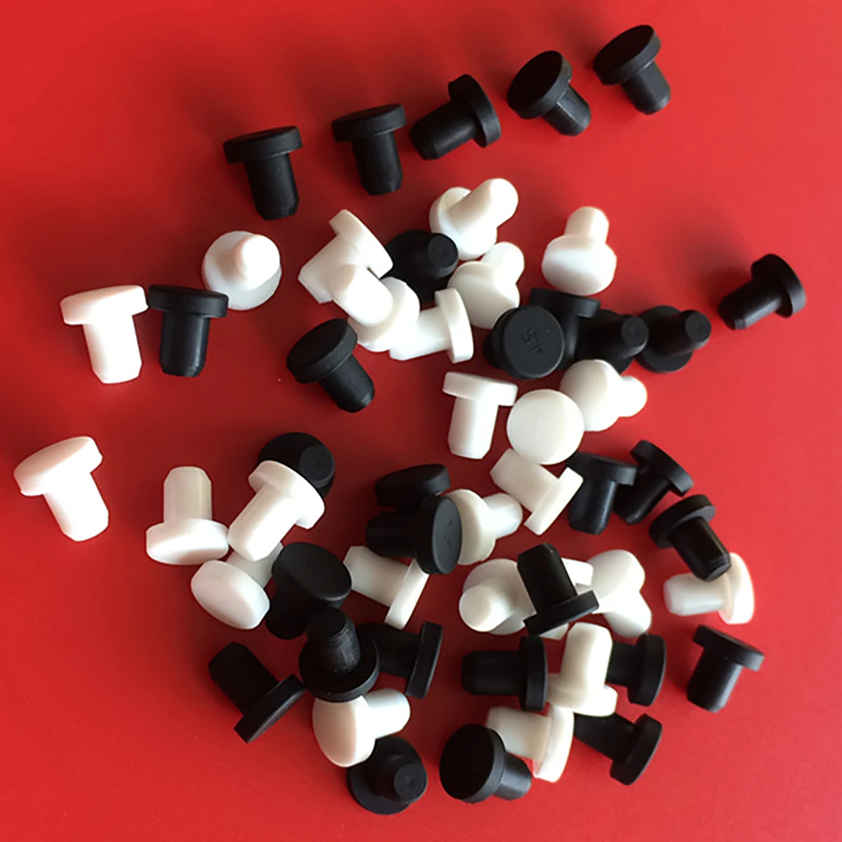 Черные силиконовые резиновые заглушки для отверстий 3-15 мм твердая Т-образная