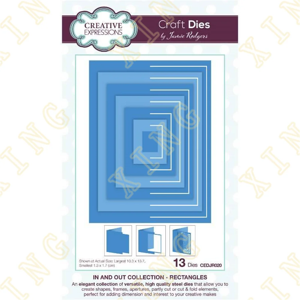 

New Arrival Rectangles Craft Metal Cutting Dies Scrapbook Diary Decoration Stencil Embossing Template Diy Greeting Card Handmade