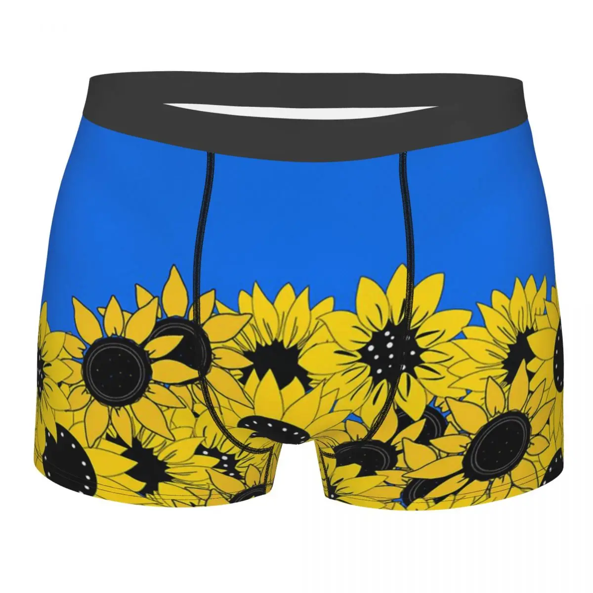 

Sunflowers And Blue The Colors Of Ukraine Flag Underpants Breathbale Panties Man Underwear Comfortable Shorts Boxer Briefs