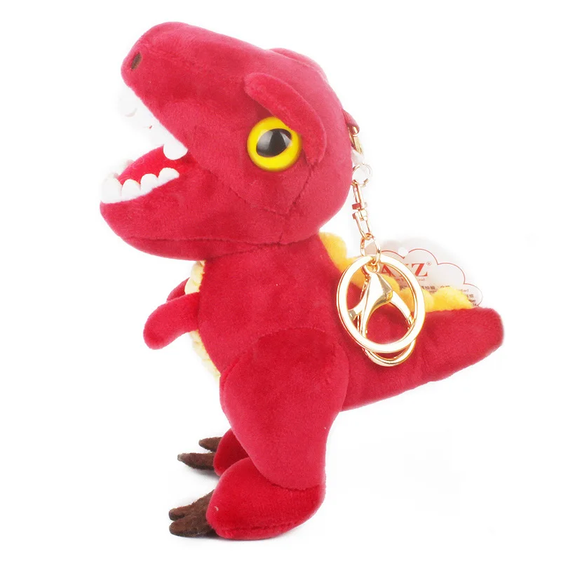 15cm Dinosaur Animals Plush Toys Keychain Backpack Decor Soft Stuffed Toys Pendants For Children Kids Adult Cartoon Dolls Gifts