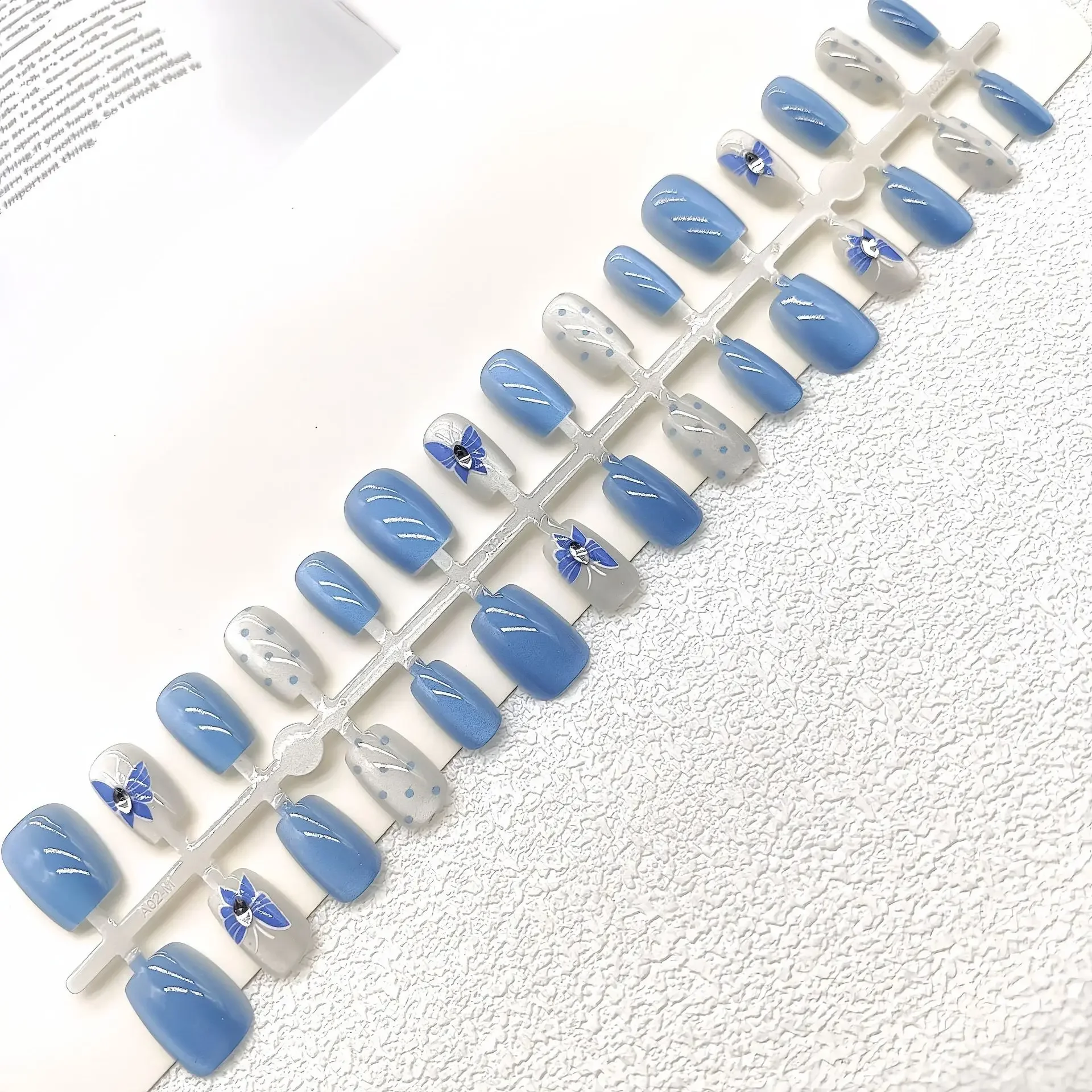 Носимые стикеры ручной работы для дизайна ногтей искусственная терапия бабочка