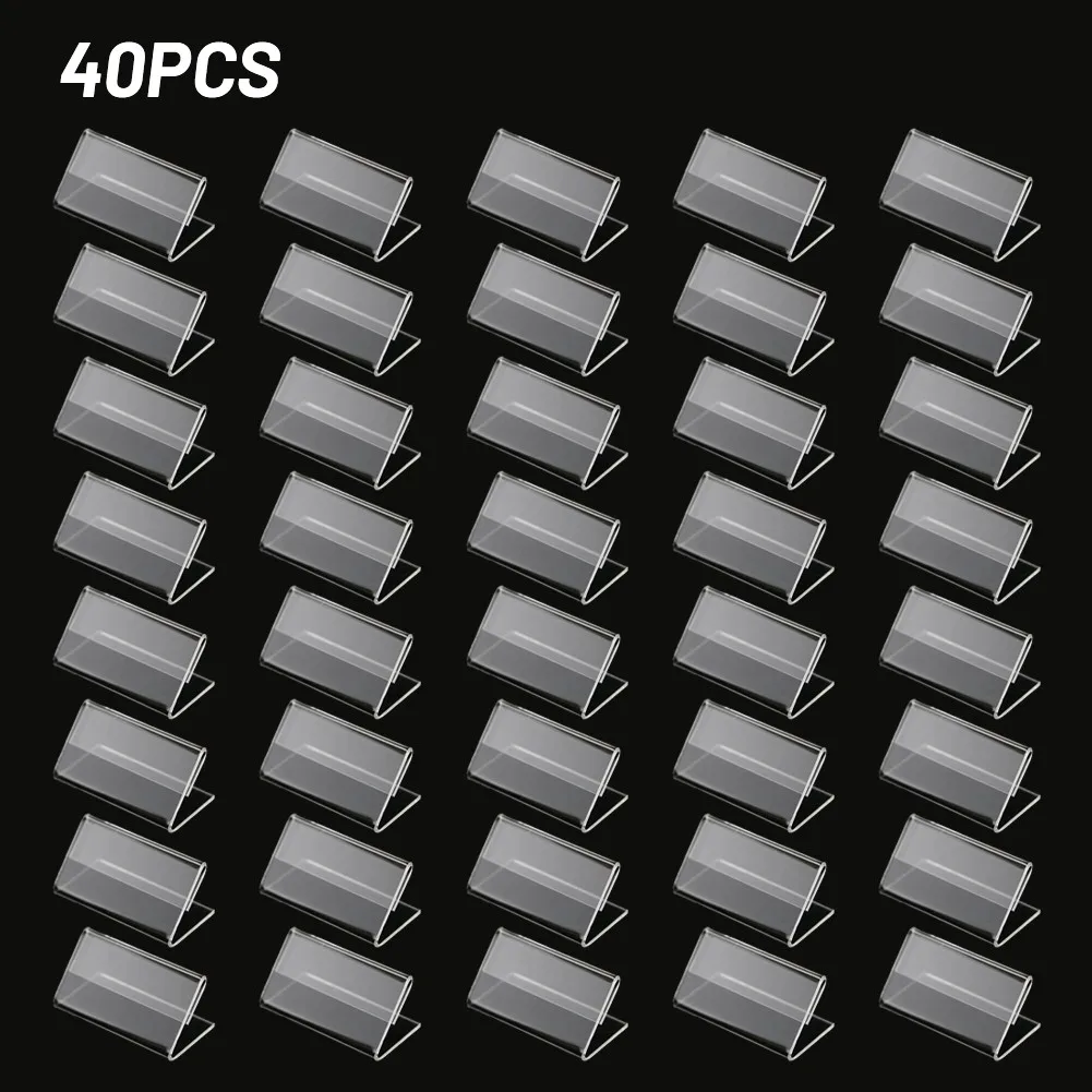 

40/50 шт., акриловые витрины для визиток, 2x4 см