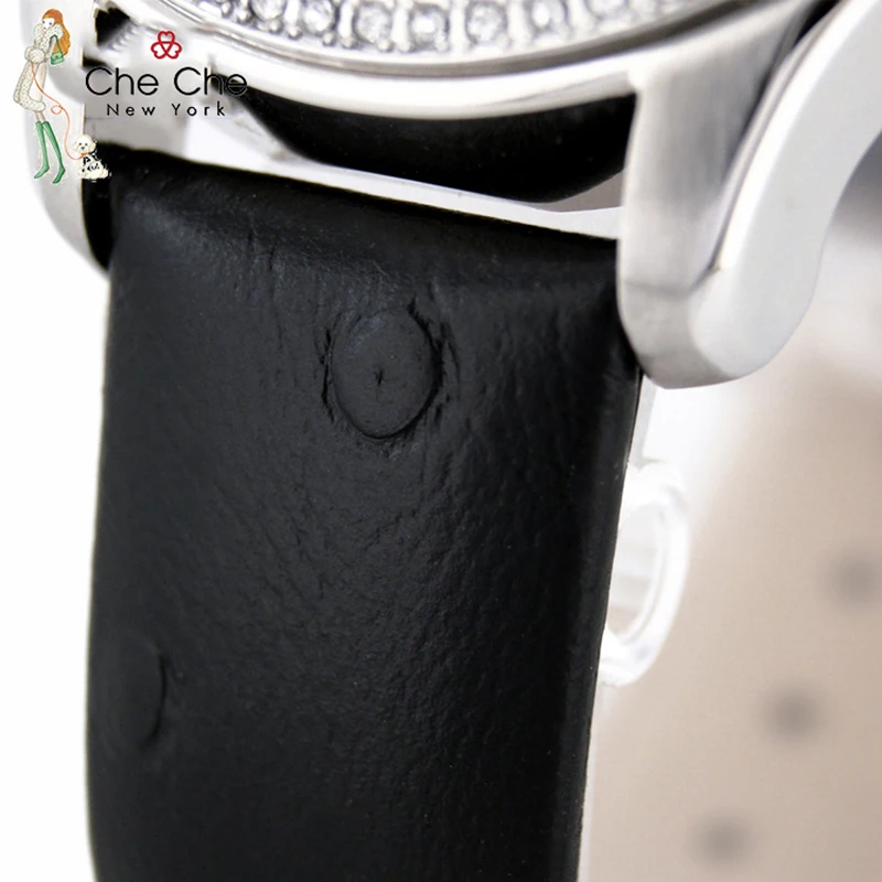 CHECHE CC0016-C women's watch leather strap luxury fresh wind full of stars thin diamond dial quartz lady's watches Gifts