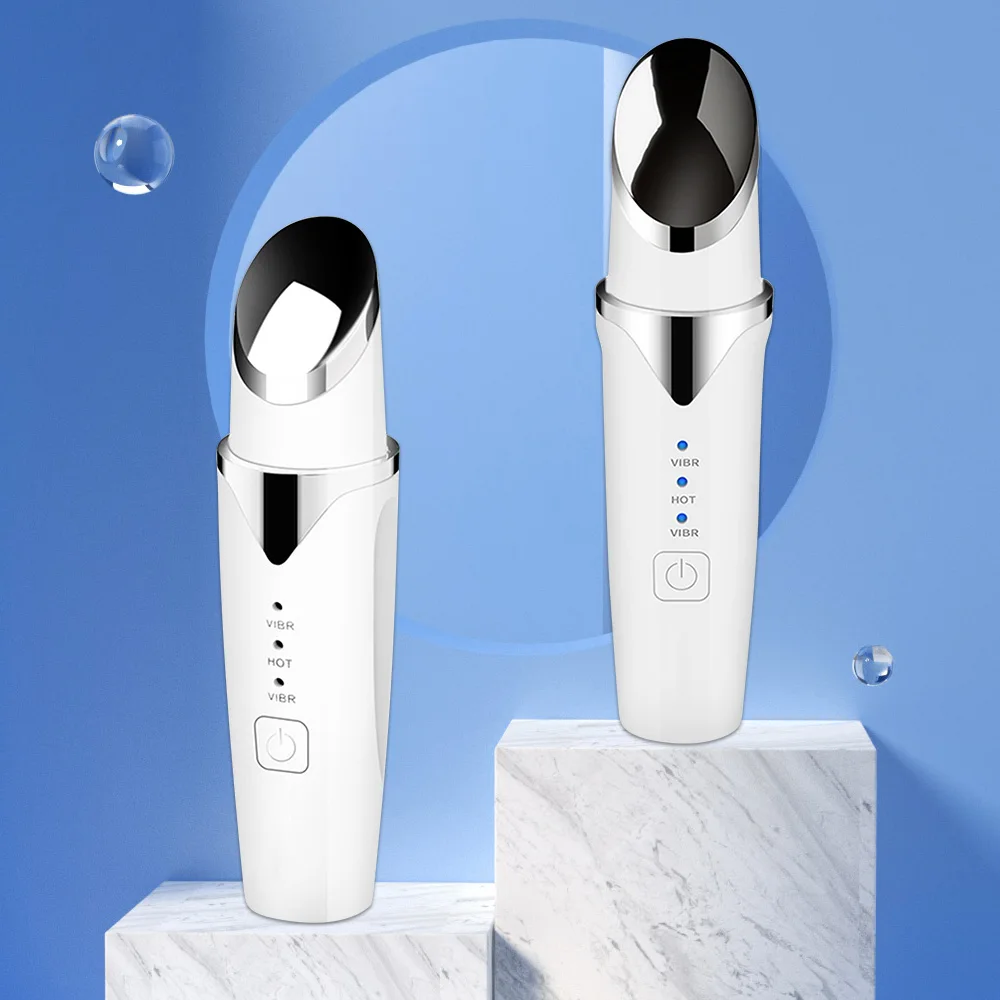 

Устройства для красоты глаз 42 °C, массажер для глаз, инструмент для лонтопреза, вибрирующий, с подогревом