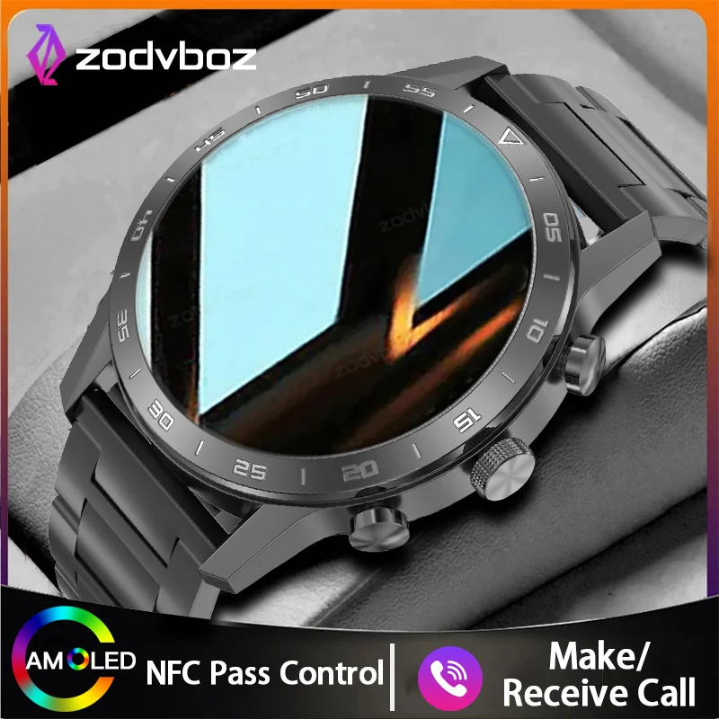 

2023 Smart Watch Men NFC 1.45 Inch Full Touch Screen Sport Fitness Track Watches Waterproof ECG+PPG Smartwatch For Huawei xiaomi