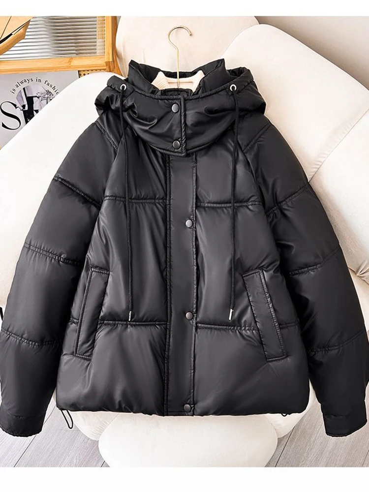 Женская непромокаемая куртка из ПУ кожи со съемным капюшоном