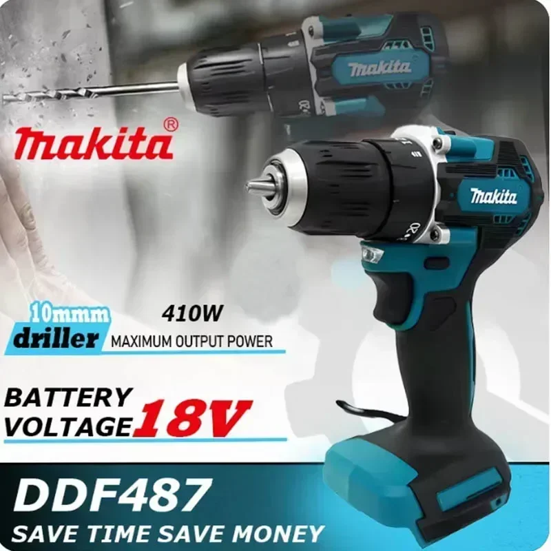 Makita DDF487 Отвертка Аккумуляторная ударная дрель 18 В Электрический бесщеточный