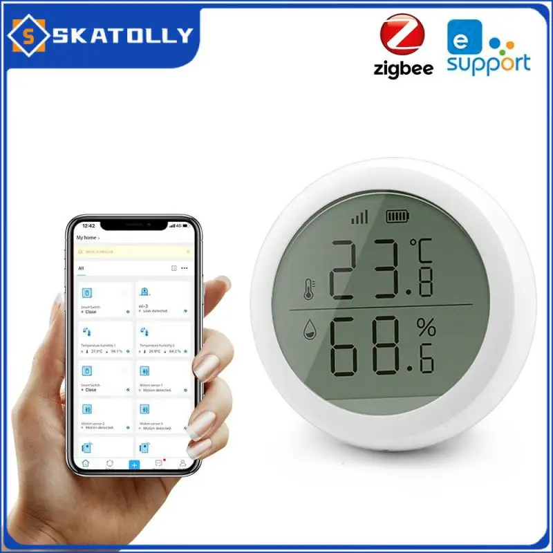 

Smart Home Temperature And Humidity Sensor Long Standby Temperature Humidity Meter Low Power Consumption Real-time Changes