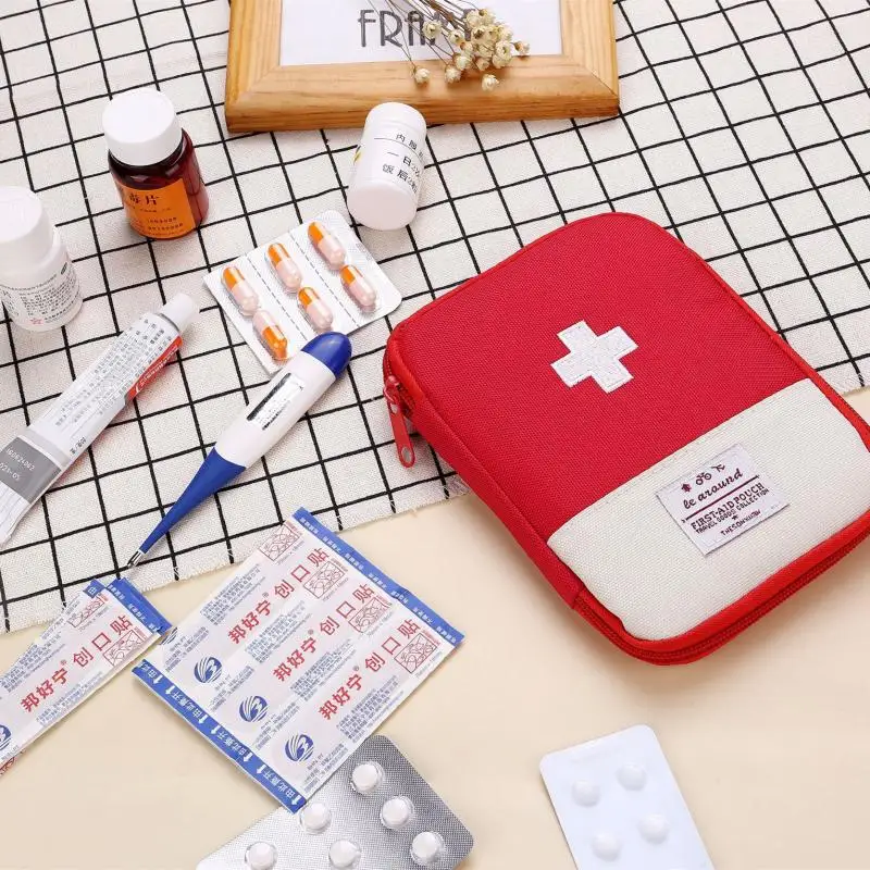 

KDD Empty First Aid Medical Kit Travel Outdoor Camping Useful Mini Medicine Storage Bag Camping Emergency Survival Bag Pill Case