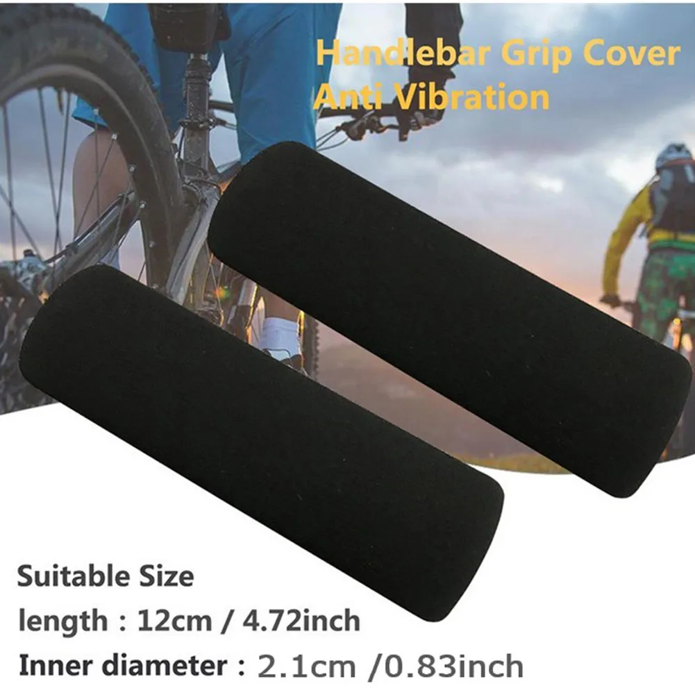 

2pcs Motorcycle Slip-On Grip Covers Motorbike Anti Vibration Handle Bar Foam Comfort Slip Over Grips Fit For 2.1-2.6 CM Handle