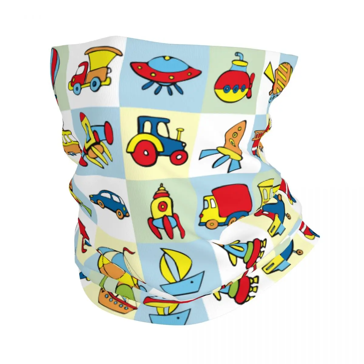 Бандана на шею для мужчин и женщин мультяшный грузовик экскаватор аниме